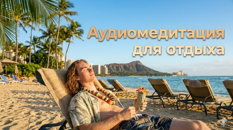 Audio meditation for relaxation